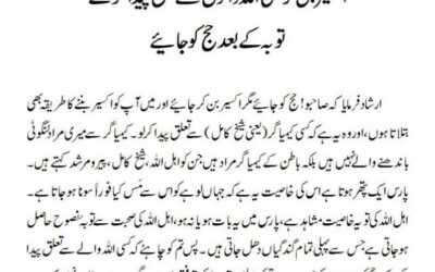 اکسیر بن کر یعنی اللہ والوں سے تعلق پیدا کرکےتوبہ کے بعد حج کو جائیے