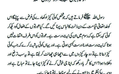 ارشادِ نبوی ﷺ اور ضروری مسئلہ