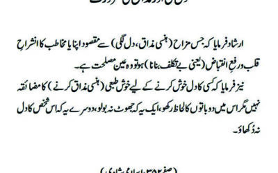 دل لگی اور مذاق کی ضرورت